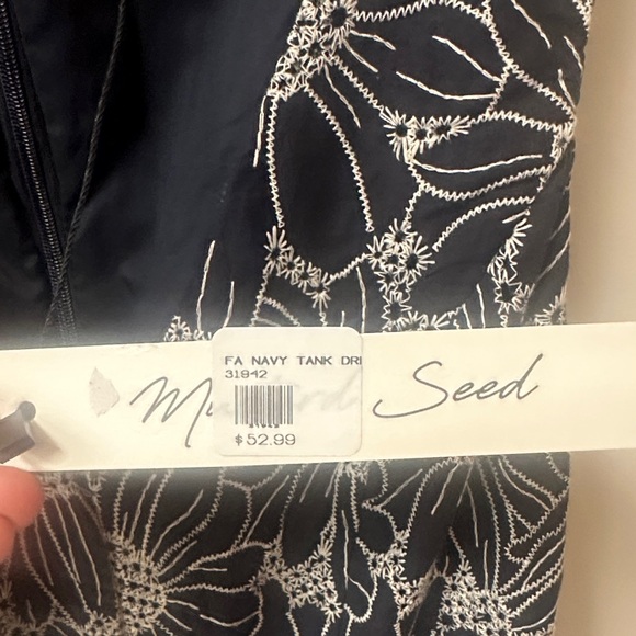 Mustard Seed Black and White Floral Mini Dress - Picture 5 of 10